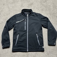 New Bauer Team Flex Jacket Youth Small Black Hockey Lightweight Zip Up New Bauer Team Flex Jacket Youth Small Black Hockey Lightweight Zip Up - Image 1