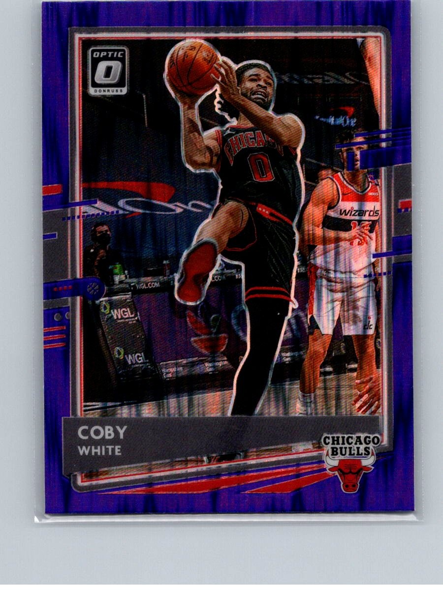 2020-21 Donruss Optic #126 Coby White Purple Shock