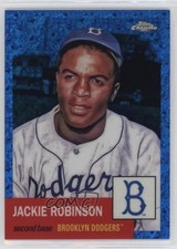 2022 Chrome Platinum Anniversary Blue Mini-Diamond Refractor Jackie Robinson nd3