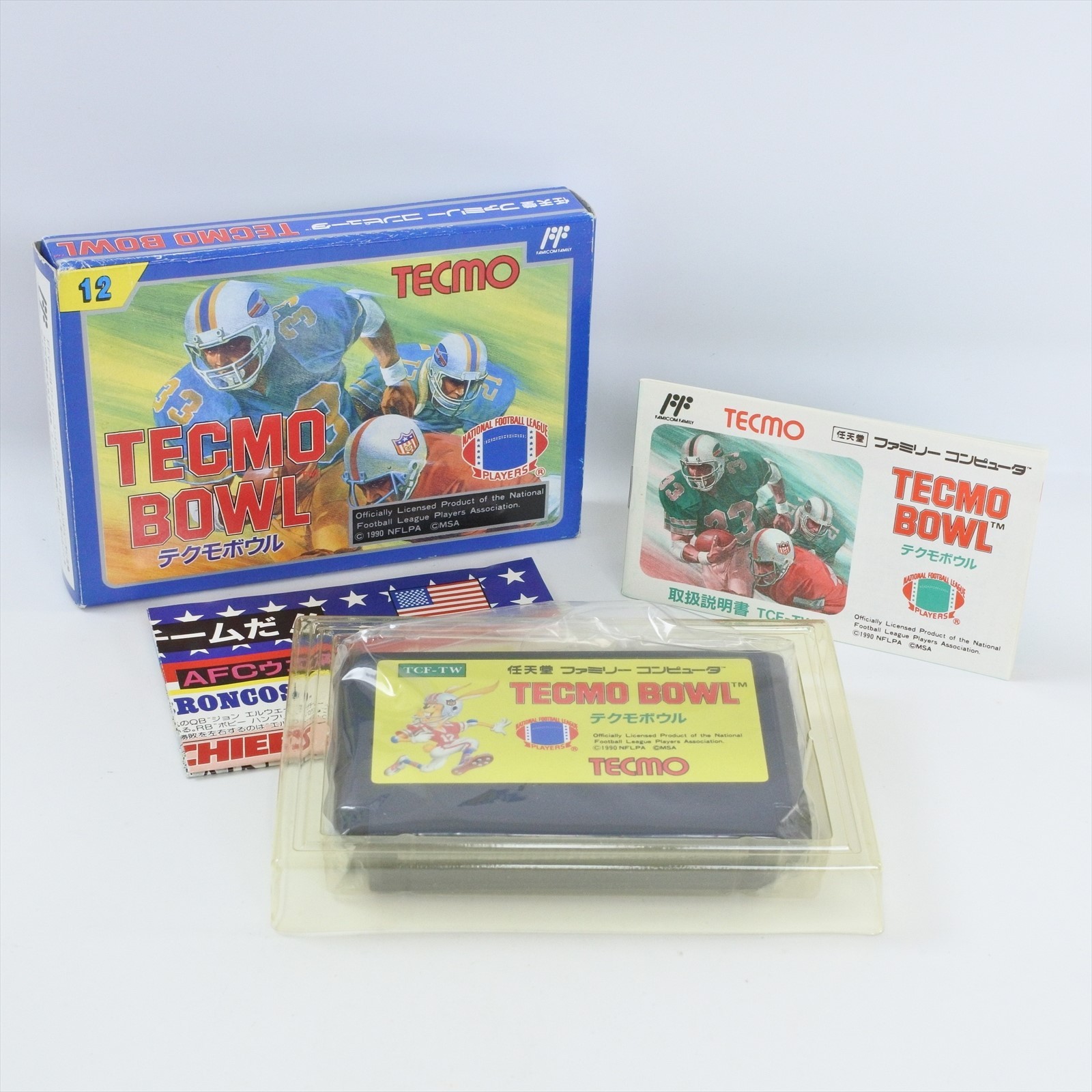 TECMO BOWL Famicom Nintendo 2202 fc