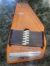 VTG Oscar Schmidt Appalachian Autoharp W/ Case Tuner 12 Chord 36 Strings