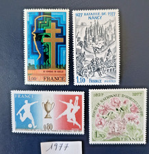 1977 FRANCE 4TIMBRES YT 1930 1940 1941 1943 "THEMES HISTOIRE ET DIVERS" NEUFS
