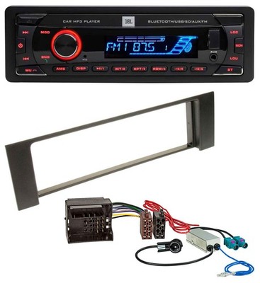 JBL AUX MP3 USB Bluetooth SD Autoradio für Audi A4 B6 00-04 Quadlock Doppel Fakr