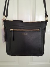 Radley Maddox Street Black Ladies Leather Shoulder Bag Brand New with Tag