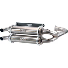 TRINITY RACING 1830-0627 TR-4153D-SS Stainless Steel Exhaust System Stainless