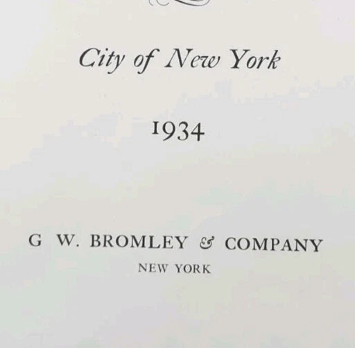 Mapa de Soho Manhattan 1934 de la ciudad de Nueva York de Nueva York ~ Foto 3 de 3