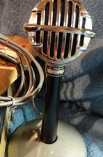 Vintage 1960s Astatic JT30 crystal harp microphone Hi Z w E6G stand T3 G2U