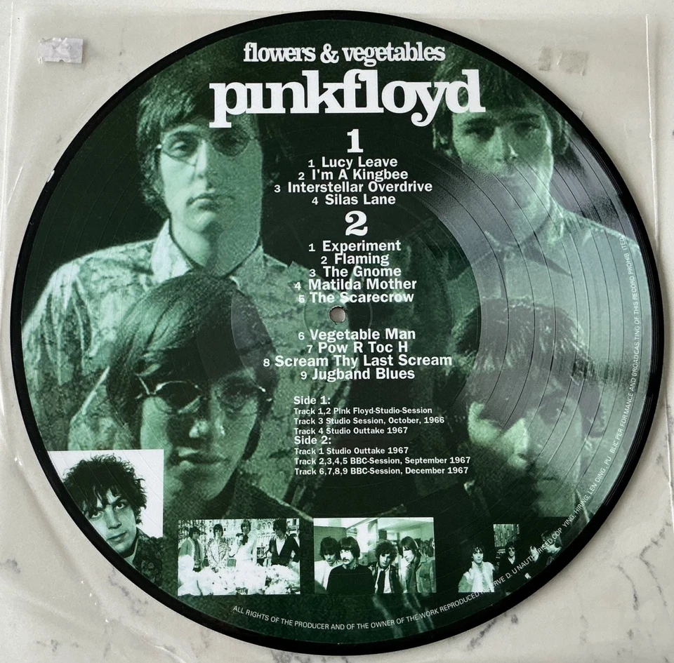 Pink Floyd – Flowers & Vegetables Picture Disc LP (Syd Barrett Era) - Image 2 of 2