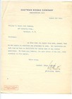 1916 Eastman Kodak Company Letterhead Typed Business Letter Rochester NY