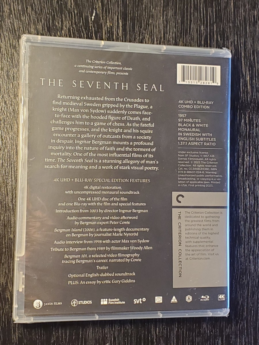 The Seventh Seal (Criterion Collection 4K UHD/Blu-Ray, 1957