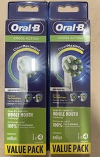 Image of Oral B Cross Action Clean Maximiser Replacement Electric Toothbrush Head 8 pack