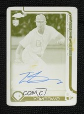 2025 Topps Chrome Rookie Printing Plate Yellow 1/1 Trey Sweeney #RA-TS Auto 1s4s