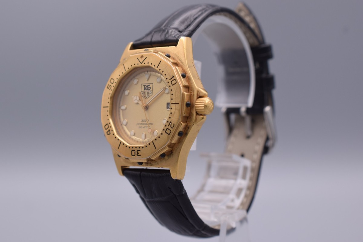 Excellent] TAG Heuer Professional 3000 934.413 Gold Tone Quartz