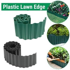 Flexible Garden Lawn Grass Edging Border Fence Panel Plant Wall Separator 9M UK