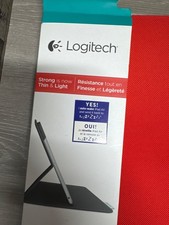 Logitech Folio iPad Air Protective Case Red Thin  Light Auto-Wake New