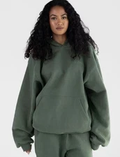 Comfrt Minimalist Hoodie Forest Green Color Unisex Sz 2XL XXL Oversized NEW!