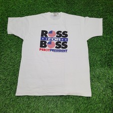 Vintage 1992 Ross Perot for President T-Shirt Men's L/XL Single Stitch 90s