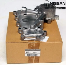 Nissan Oil Cooler Cover Assy 21321-03J01 OEM Genuine Engine Housing Shield NEW