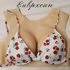 Realistic B-H Cup Silicone Breast Forms Breast Plate Fake Boobs For Crossdresser