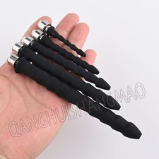 New Male Chastity Cage Urethra Dilation Silicone Rod