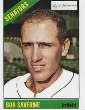 Bob Saverine Autographed Signed 8x10 Photo - MLB Senators Orioles - w/COA