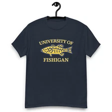 University of Fishigan Bass Fishing Unisex T-Shirt 