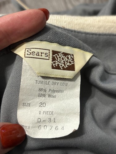 Vestido Vintage Sears The Fashion Place - Talla 20 - Mujer - Imagen 3 de 6