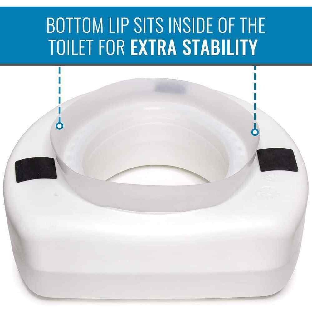 Elevated Toilet Seat Riser Handicap Tall Home Nursing Elderly Booster