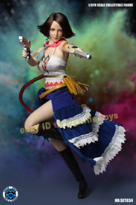 SUPER DUCK SET034 Yuna FF7 Clothes Set Space girl Seamless For 1/6