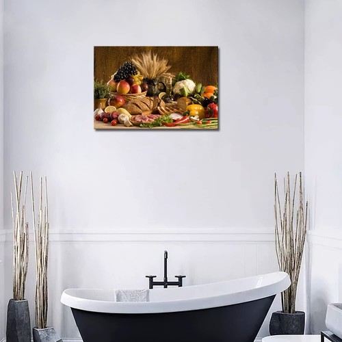 Food Wall Art Fruit Canvas Dining Room Brown Picture Kitchen Wall Decor Vario... - Picture 4 of 7