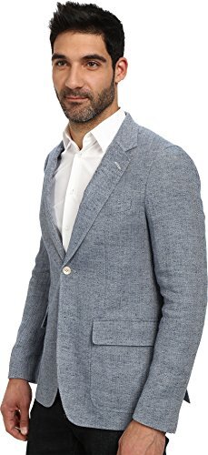 GANT RUGGER Men's Vintage Blue The Herringbone Blazer 76980 Size 48 NWT - Picture 2 of 3