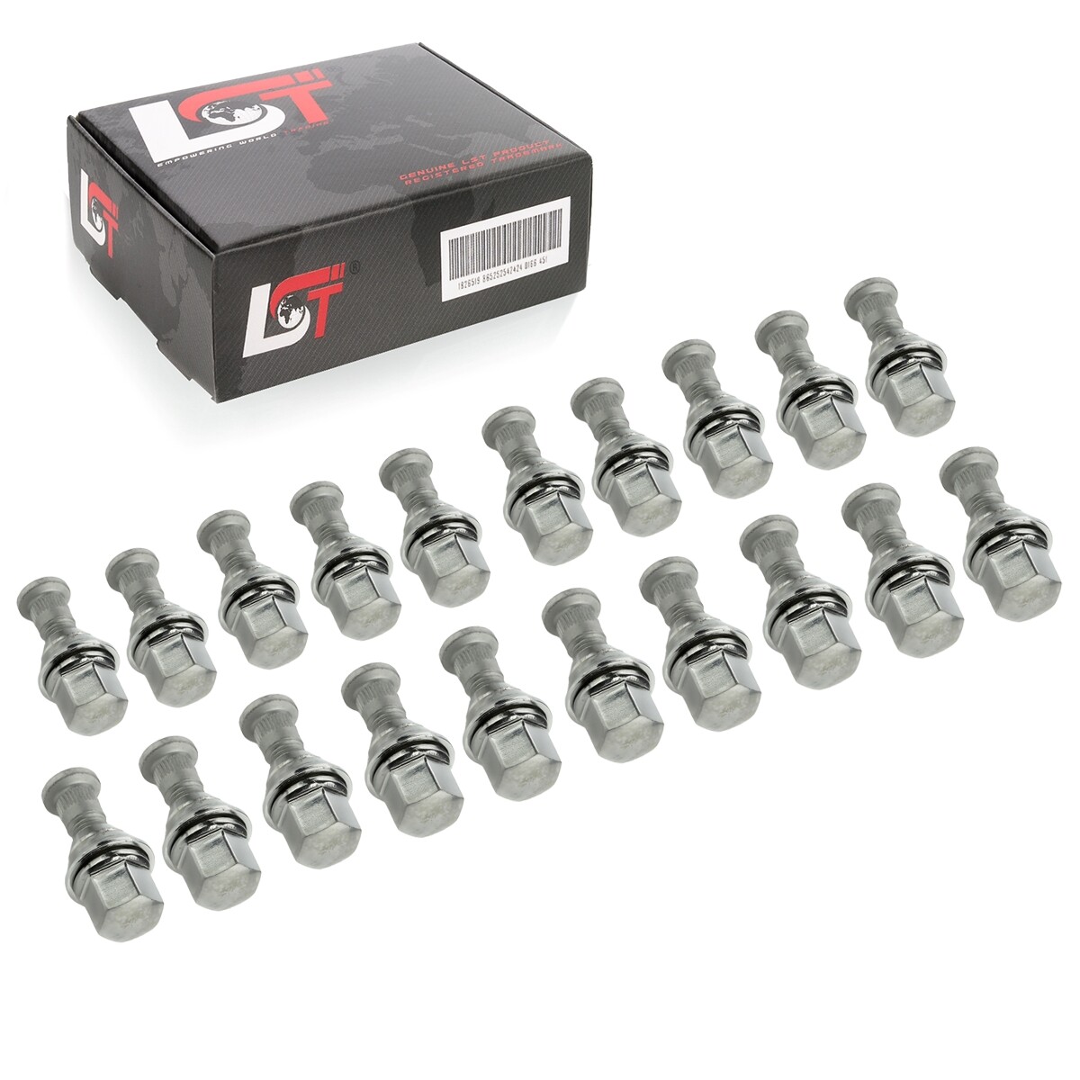 20X ROUNDBOLTS With Wheel Nut Tapered - M12x1.5 x 46Mm For Ford Models *NEW*