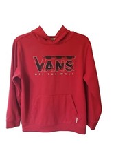Vans hoodie Youth Boy's size large Red