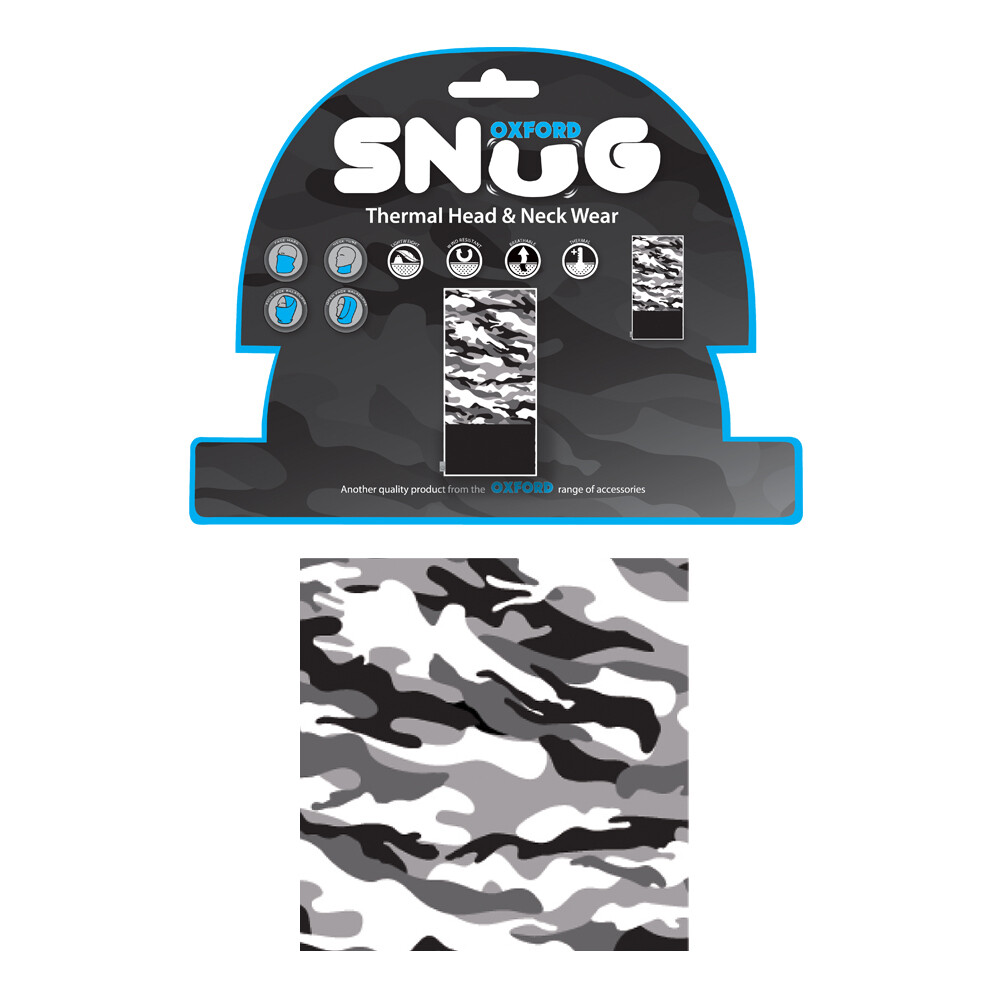 Collier chauffant Snug Camo thermique et coupe-vent taille unique