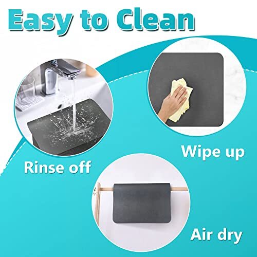 Coffee Bar Mat Coffee Maker Mat for Countertops Hide Stains 16" X 24" Coffee ... - Picture 4 of 8
