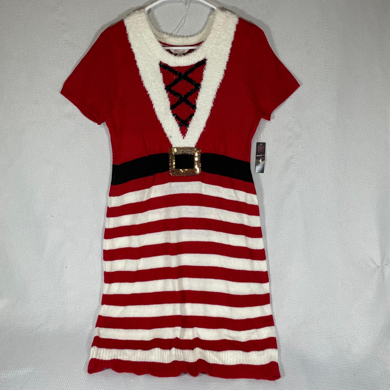 NWT No Boundaries Mrs Claus Elf Christmas Sweater Dress Size Large (11-13)  | eBay