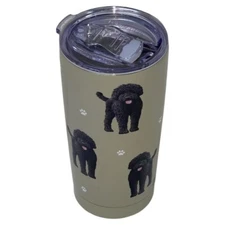 Black Labradoodle Tumbler SERENGETI 16 Oz. Stainless Steel, Vacuum Insulated
