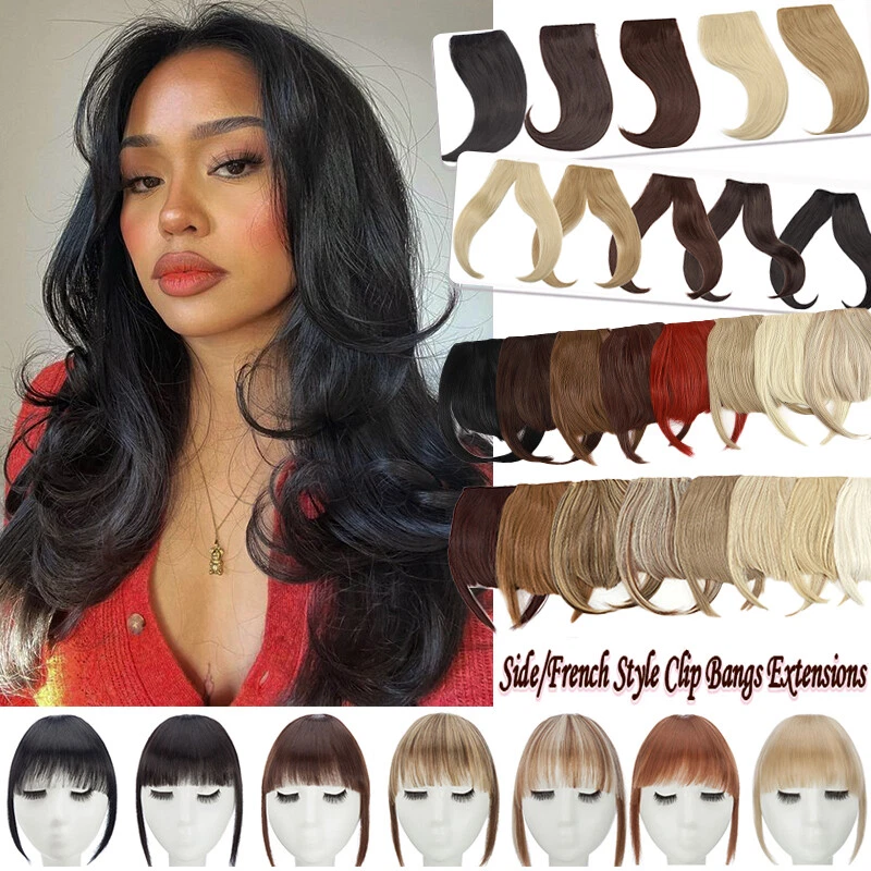 Clip on clearance bangs human hair