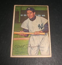 1952 BOWMAN BASEBALL CARD YANKEES PHIL RIZZUTO - No. 52