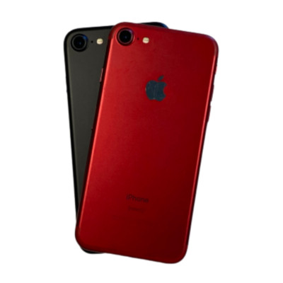 Apple iPhone 7 128GB/32GB Fully Unlocked Verizon Att Jet Black/Red 4.7'' LCD