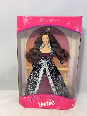 Mattel 1996 Barbie- "Winter Fantasy Barbie"- Special Edition- Brunette