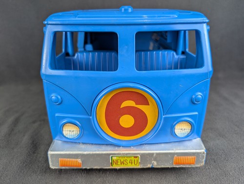TMNT Channel 6 News Van Teenage Mutant Ninja Turtles 1992 Incomplete - Picture 11 of 19
