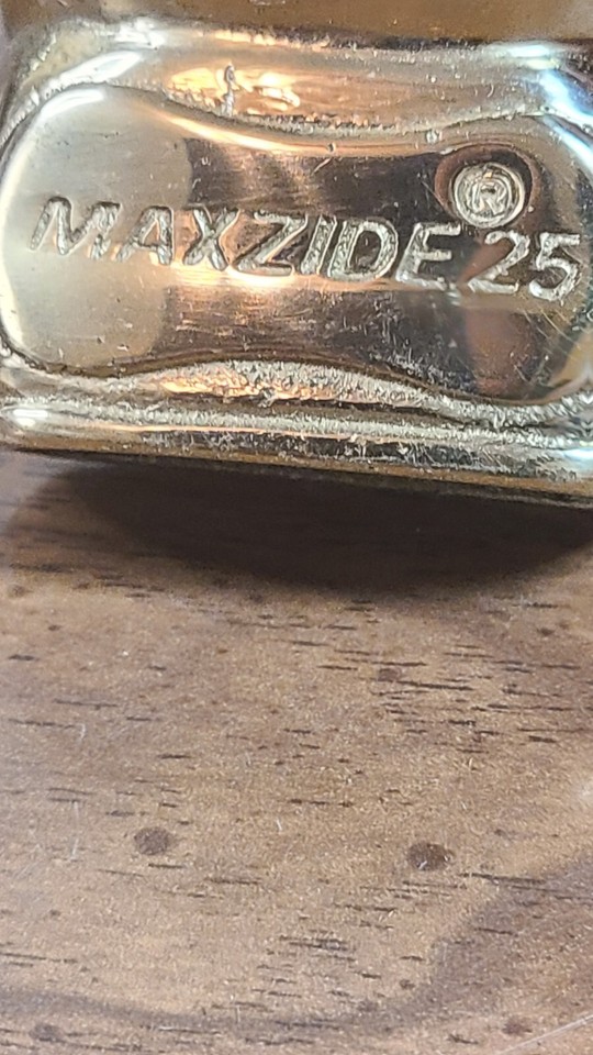 MAXZIDE 25 BRASS SOLID BOXING GLOVE DRUG ADVERTISING PAPERWEIGHT eBay