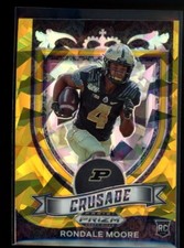 2021 Panini Prizm Draft Picks Collegiate #171 Rondale Moore Gold Ice
