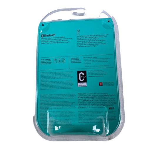 Logitech M240 Silent Wireless Mouse Ambidextrous (Blue Color) Brand New Sealed - Picture 3 of 4