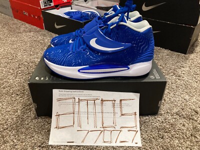 Nike KD14 TB Durant 14 Game Royal Blue White DA7850-400 Men Size 9 RARE NO LID