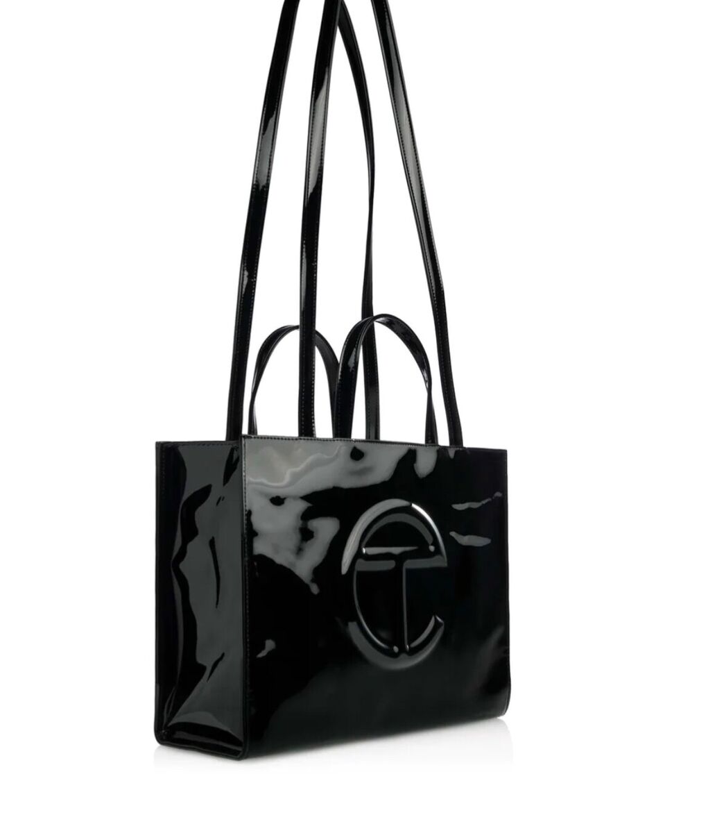 BNWT Telfar Black Patent Shopping Bag - Medium SIZE Brand BNWT Telfar Black Patent Shopping Bag - Medium SIZE Brand