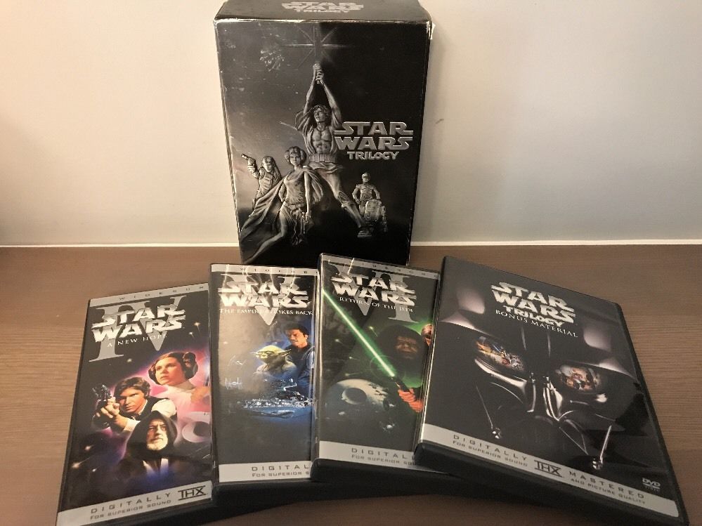 Star Wars Trilogy IV V VI 4 5 6 DVD 4-Disc Box Set Widescreen
