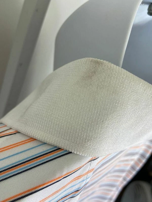 Pebble Beach White Striped Short Sleeve Polo Shirt Men’s Size XXL - Image 4 of 4