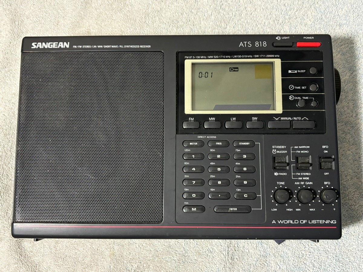 Sangean ATS-909 Portable World Band Radio ATS-818cs Cassette ATS